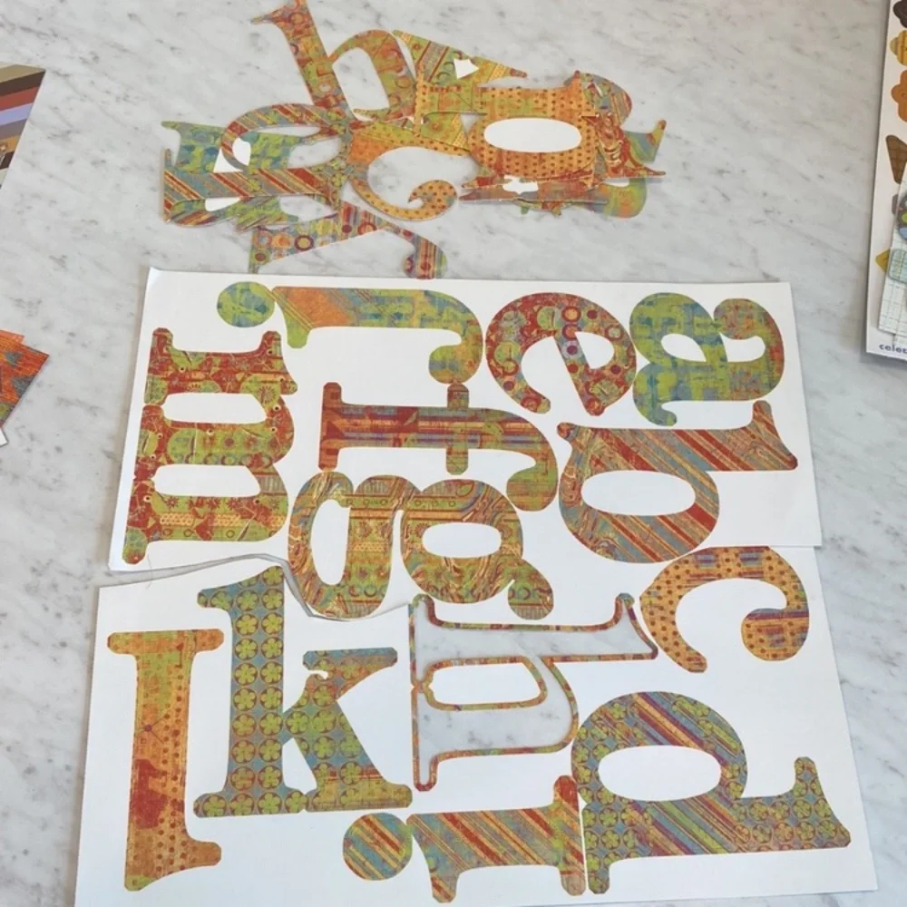 Scrapbook Junk Journal Letters, Tags, Paper Scraps